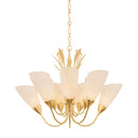 Vintage Gold Leaf Forest Glen Chandelier 42.25" by Hudson Valley