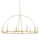 Aged Brass Howell Chandelier 47" x 26.5" by Hudson Valley