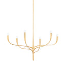 Vintage Gold Leaf Labra Chandelier 36.75" by Hudson Valley