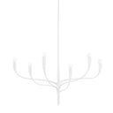 White Plaster Labra Chandelier 36.75" by Hudson Valley