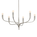 Warm Silver Leaf Labra Chandelier 36.75" by Hudson Valley