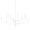 White Plaster Labra Chandelier 51.5" by Hudson Valley