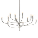 Warm Silver Leaf Labra Chandelier 51.5" by Hudson Valley
