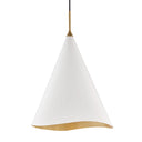 Gold Leaf Martini Pendant 18" x 24.75" by Hudson Valley
