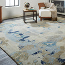 Leandra 6478F Ivory/Blue