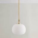 Aged Brass Ingels Pendant 11" by Hudson Valley, view 3