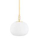 Aged Brass Ingels Pendant 11" by Hudson Valley
