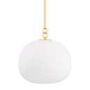 Aged Brass Ingels Pendant 16" by Hudson Valley