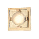 Aged Brass Bourne Semi-Flush 8" by Hudson Valley, view 2