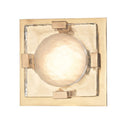 Aged Brass Bourne Semi-Flush 10.5" by Hudson Valley, view 2