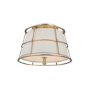 Aged Brass Savona Semi Flush 14.25" by Hudson Valley