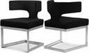 Alexandra Velvet Upholstered Dining Chair - Black