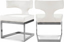 Alexandra Vegan Leather Upholstered Dining Chair - White