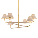 Aged Brass Shore Road Chandelier 43.5" by Hudson Valley