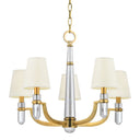 Aged Brass Dayton Chandelier 25" by Hudson Valley