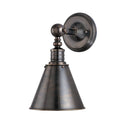 Distressed Bronze Darien Wall Sconce 8" x 14" (9901-DB) by Hudson Valley