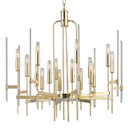 Aged Brass Bari Chandelier 30" by Hudson Valley