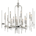 Polished Nickel Bari Chandelier 30" by Hudson Valley