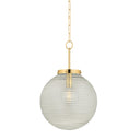 Aged Brass Falls Mills Pendant 16" by Hudson Valley