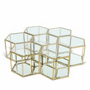 Sei Glass And Steel 7pc. Modular Coffee Table - Gold