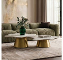 Siegal - Modern Olive Green Fabric Sofa