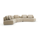 Sasso Sectional - 5-Piece L-Shape - Oatmeal by Caracole, view 8