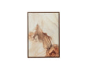 Fallen Petals I - 28" x 40" - Brown Floater Frame by Matho Sun, view 3