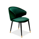 Velvet Retro Dining Armchair Volante