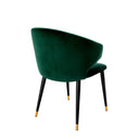 Velvet Retro Dining Armchair Volante
