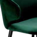 Velvet Retro Dining Armchair Volante