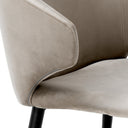 Velvet Retro Dining Armchair Volante