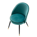 Curved Back Dining Chair Set (2) Cooper