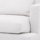 Modern White Accent Armchair Burbury