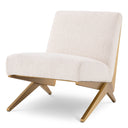 Cream Bouclé Lounge Chair Fico