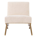 Cream Bouclé Lounge Chair Fico