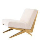 Cream Bouclé Lounge Chair Fico