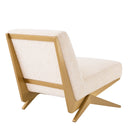 Cream Bouclé Lounge Chair Fico
