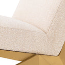 Cream Bouclé Lounge Chair Fico