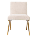 Cream Bouclé Dining Chair Fico