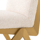 Cream Bouclé Dining Chair Fico