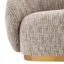 Brass Base Upholstered Sofa Brice