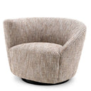 Beige Asymmetrical Swivel Chair Colin