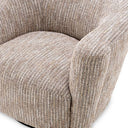 Beige Asymmetrical Swivel Chair Colin