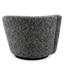 Black Asymmetrical Swivel Chair Colin