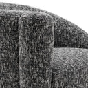 Black Asymmetrical Swivel Chair Colin