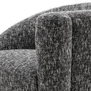 Black Asymmetrical Swivel Chair Colin