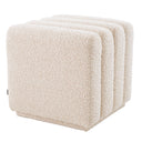 Square Channel Stitched Stool Bente