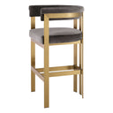 Curved-Back Bar Stool Clubhouse