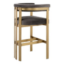 Curved-Back Bar Stool Clubhouse