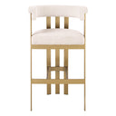 Curved-Back Bar Stool Clubhouse